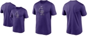 Nike Men's Purple Colorado Rockies Large Logo Legend Performance T-shirt